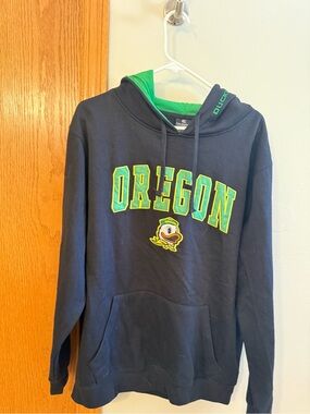 Oregon Ducks Sewn Hoodie Men's XL Black Pullover Hooded Sweatshirt